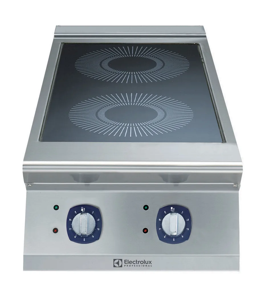 Koketopp induksjon 2 soner 400 mm – 230 volt 900XP serie 2