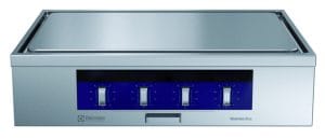 Koketopp med ecotop 4 soner. Betjent fra en side. 400 V Kok- & Stek