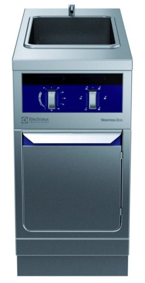Aquacooker plus 1/1GN (Flerbruk=sous vide, vannbad, pastakoker). Betjent fra en side. Høyde 700mm eks. sokkel. 400 V Kok- & Stek