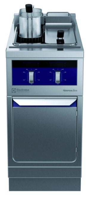 Frityr 5+5 liter. Betjent fra en side. Høyde 800mm eks. sokkel. 400 V Kok- & Stek