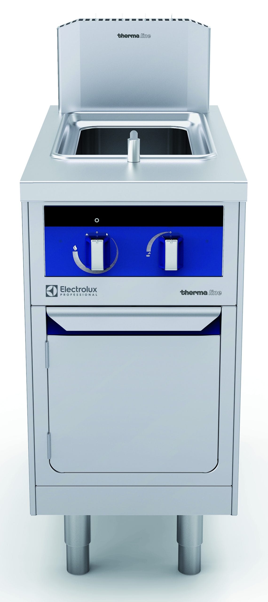 Pastakoker for gass 20 liter. Betjent fra en side. Høyde 700mm eks. sokkel. Kok- & Stek 2