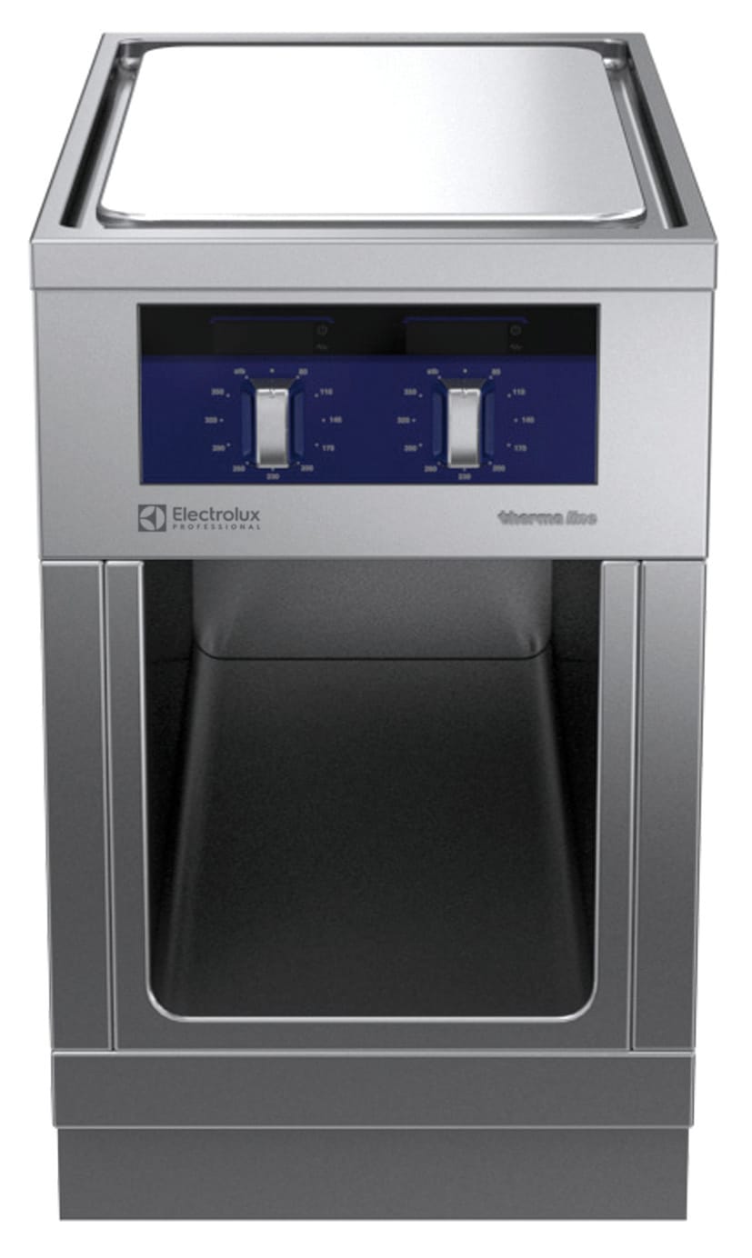 Flatgrill-/Koketopp med stativ 2 soner 1 S, H=800 Kok- & Stek 2