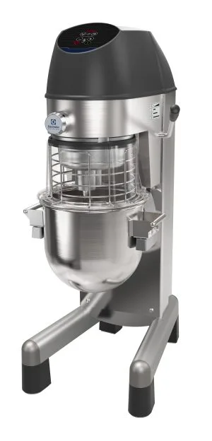 XBE Planetarisk mikser 20-liters gulvmodell, rustfritt stål, m/H-type hjelpeuttak. Elektronisk hastighetskontroll. 230v, Leveres med skål, vispport og krok. Bakeriutstyr