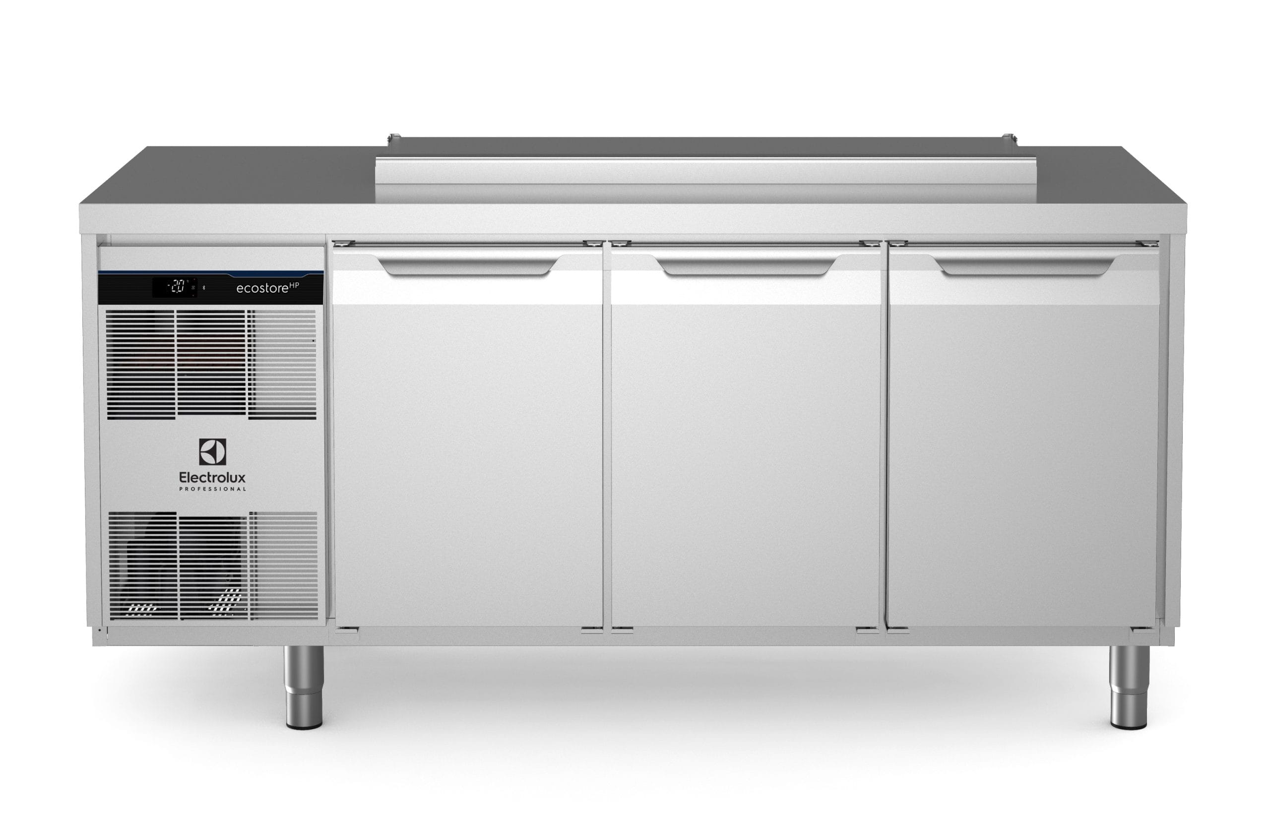 Kjølebenk Ecostore HP. Saladette, 4xGN 1/3, glatt topp, 440 ltr, 230v Kjøl og frys 2