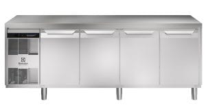 Kjølebenk Ecostore HP 4 dører. -2+10°C, Glatt topp, 590 ltr, 230v Kjøl og frys