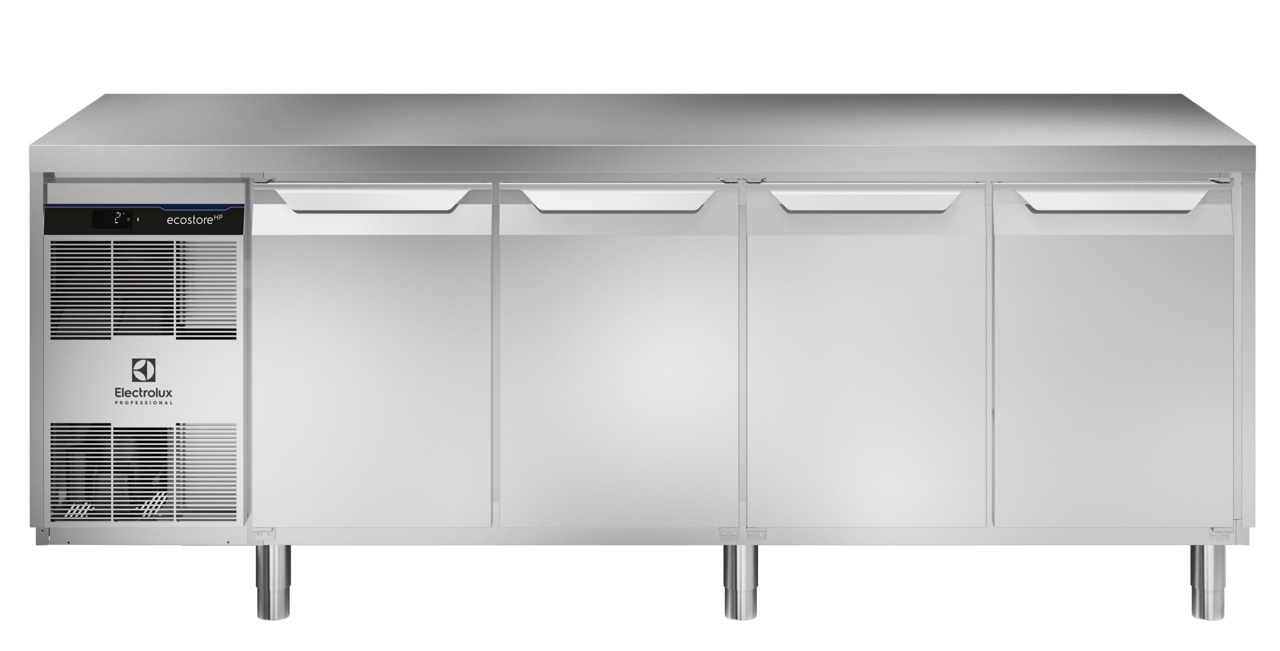 Kjølebenk Ecostore HP 4 dører. -2+10°C, Glatt topp, 590 ltr, 230v Kjøl og frys 2
