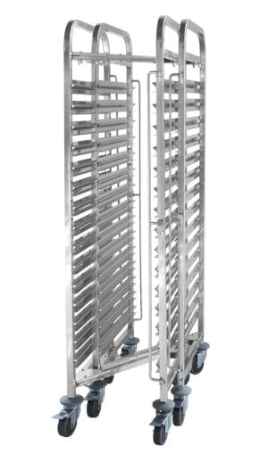 Geidervogn kompakt oppbevaring – 15 x GN 1/1, HENDI, 445x610x(H)1710mm Hygiene & Lagring
