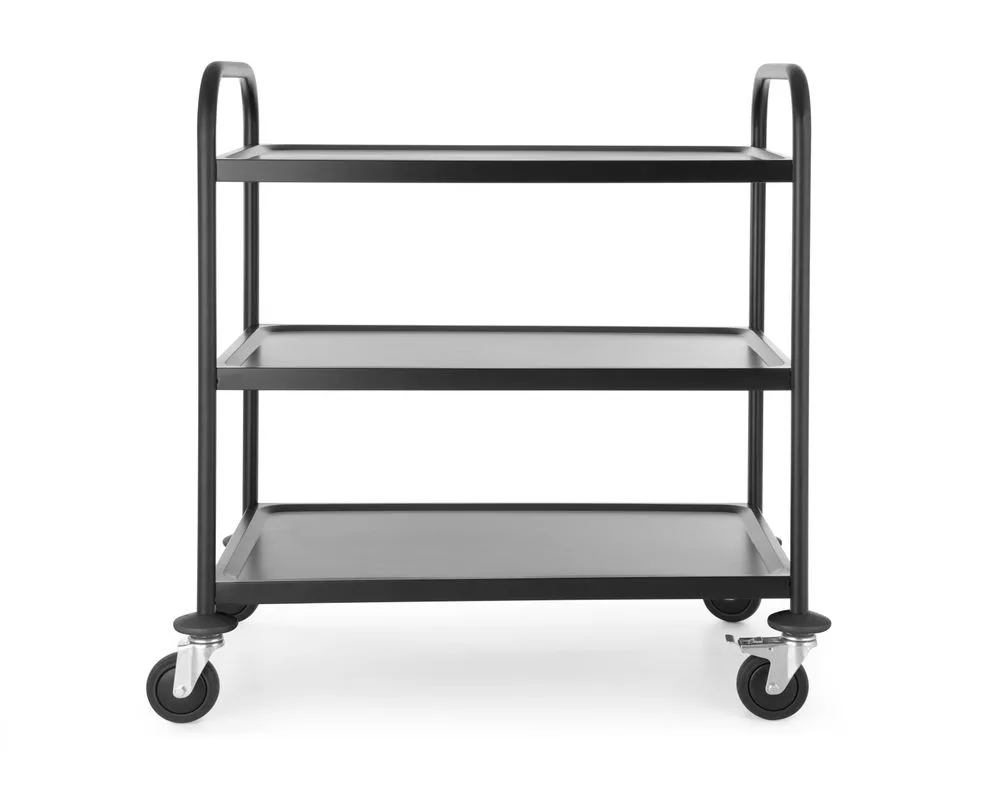 Serveringsvogn matt svart, HENDI, 905x585x(H)945mm Hygiene & Lagring 2
