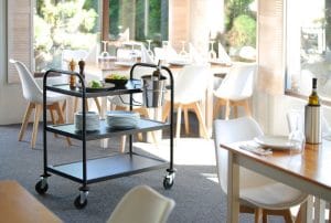 Serveringsvogn matt svart, HENDI, 905x585x(H)945mm Hygiene & Lagring 2