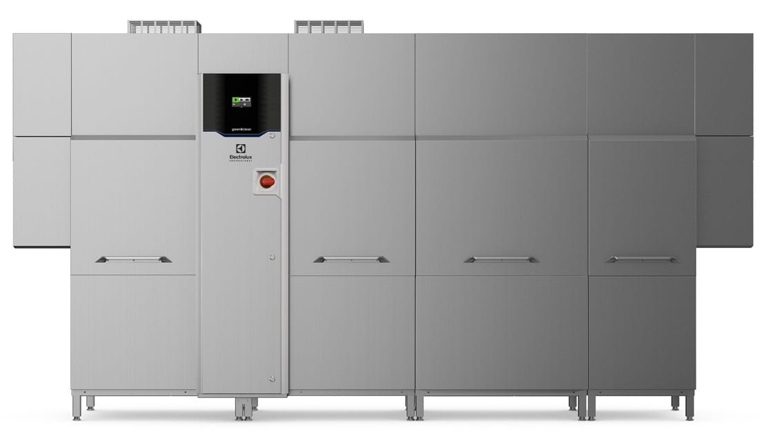 green&clean Tunnel oppvaskmaskin, 400 V med multi sluttskylling, 300 kurver/time, H>V, VP Oppvaskmaskiner 2