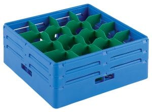 Oppvaskkurv for 16 skråstilte glass (H=170 mm) Oppvaskmaskiner