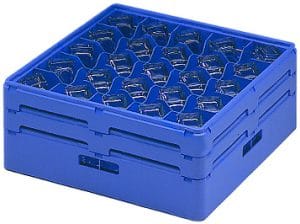 Oppvaskkurv for 25 skråstilte glass (H=170 mm) Oppvaskmaskiner