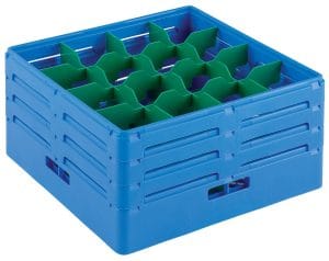 Oppvaskkurv for 16 skråstilte glass (H=220 mm) Oppvaskmaskiner