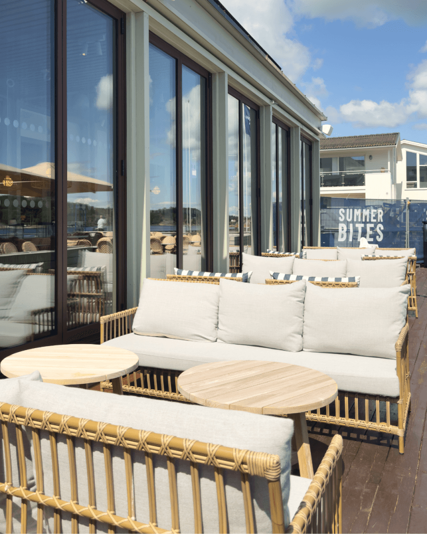 spesiallagde utemøbler uterestaurant uteservering restaurant