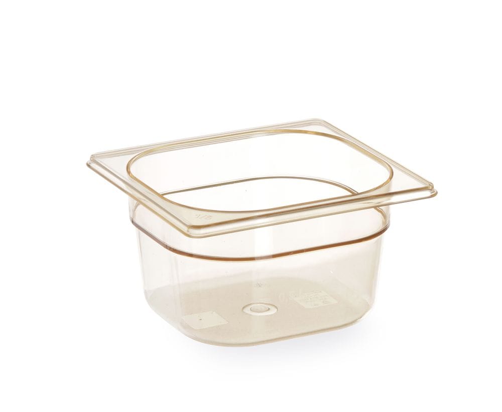 GN 1/6 Kantine, motstandsdyktig mot høye temperaturer, HENDI, GN 1/6, 1,6L, Transparent, 176x162x(H)100mm GN Kantiner 2