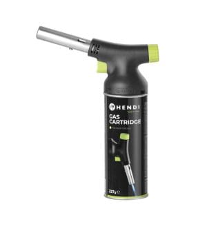 Jet gassbrenner Crème brûlée – sett med beholder, HENDI, 175x68x(H)260mm Bakeutstyr