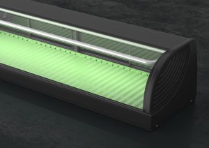 Hoshizaki Sushi kjølemonter med LED-lys, h. versjon, HNC-180BE-R-BLH, 230v Eksponeringsdisker 2