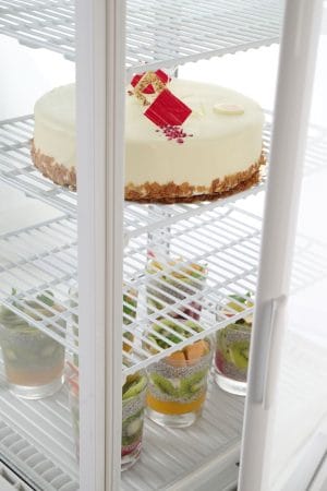 Kjøledisk – Eksponeringsdisk, 68 l, Arktic, hvit, 230V/170W, 444x397x(H)875mm Eksponeringsdisker 2