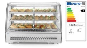 Kjøledisk – Eksponeringsmonter Arktic, bordmodell, 160L, 230V/160W, 885x570x(H)680mm Eksponeringsdisker
