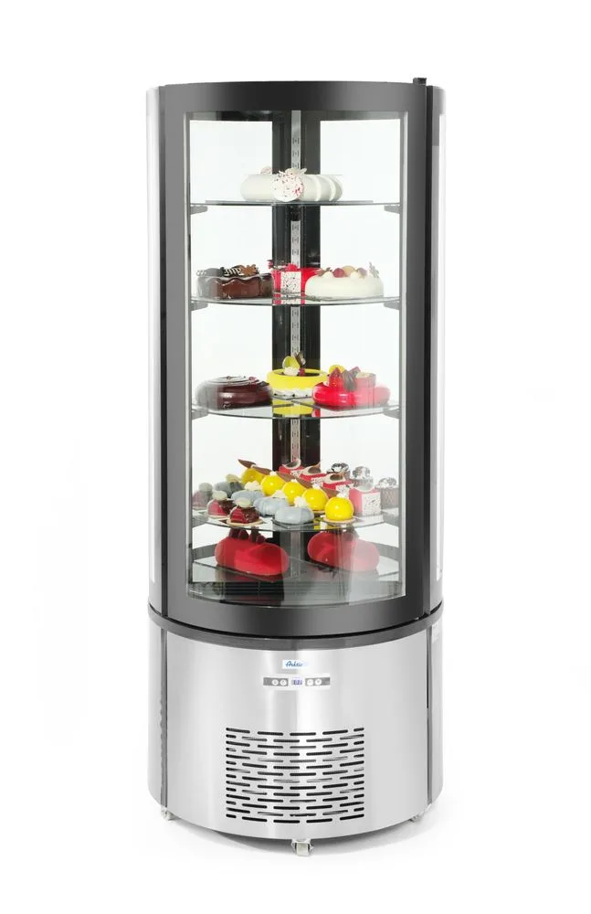 Rundt kakedisplay, kjølemonter Arktic, 360L, 230V/460W, ø680x(H)1755mm Eksponeringsdisker 2