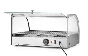 Eksponeringsskap bordmodell varm, HENDI, enkeltnivå, svart, 220-240V/800W, 556x376x(H)315mm Eksponeringsdisker 2