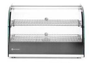 Eksponeringsdisk bordmodell, varm, 2 etg, HENDI, dobbel nivå, svart, 220-240V/800W, 554x376x(H)376mm Eksponeringsdisker