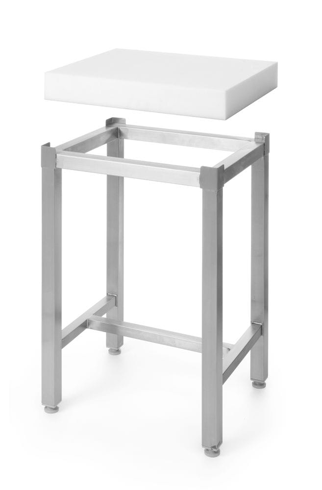 Slakteblokk av polyetylen med base, HENDI, sett, hvit, 500x400x(H)800mm Kjøkkenredskaper 2