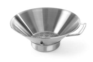 Dørslag rustfritt stål, Pommes Frites, HENDI, ø410x(H)170mm Frityrutstyr