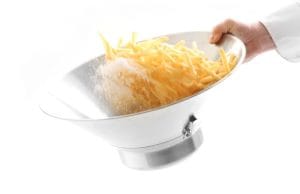 Dørslag rustfritt stål, Pommes Frites, HENDI, ø410x(H)170mm Frityrutstyr 2