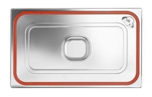 Lokk til GN-Kantine med silikonkant, HENDI, Profi Line, GN 1/1, 530x325mm GN Kantiner