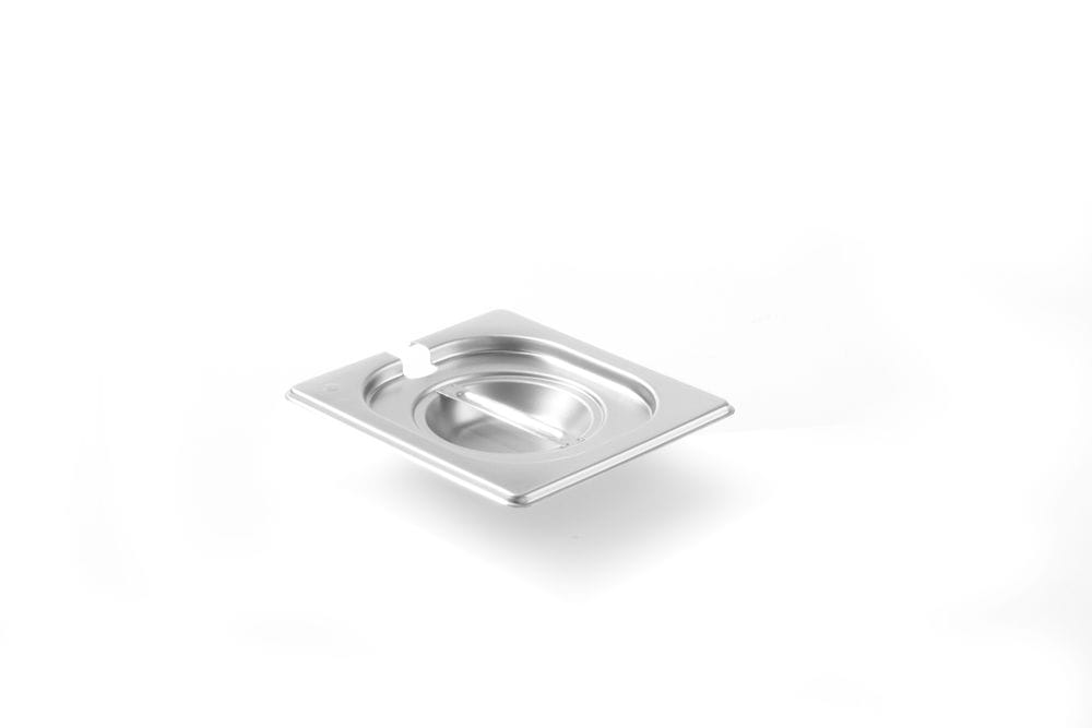 Lokk til GN-Kantine med fordypning for suppe/saus, HENDI, Kitchen Line, GN 1/6, 176x162mm GN Kantiner 2