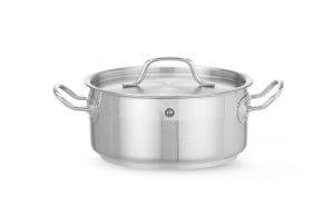 Kasserolle lav – med lokk, HENDI, Profi Line, 2,8L, ⌀200x(H)90mm Kasseroller & Panner