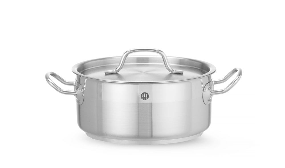 Kasserolle lav – med lokk, HENDI, Profi Line, 2,8L, ⌀200x(H)90mm Kasseroller & Panner 2