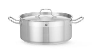 Kasserolle lav – med lokk, HENDI, Profi Line, 7,5L, ⌀280x(H)120mm Kasseroller & Panner
