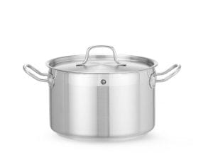 Gryte middels høy – med lokk, HENDI, Profi Line, 7L, ⌀240x(H)150mm Kasseroller & Panner