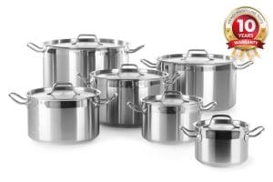 Gryte middels høy – med lokk, HENDI, Profi Line, 7L, ⌀240x(H)150mm Kasseroller & Panner 2