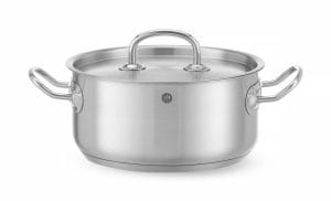 Kasserolle lav – med lokk, HENDI, Kitchen Line, 2,9L, ⌀200x(H)95mm Kasseroller & Panner