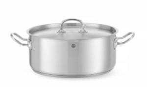 Kasserolle lav – med lokk, HENDI, Kitchen Line, 7,3L, ⌀280x(H)120mm Kasseroller & Panner