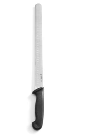 Skinke-/kebabkniv med Granton-kanten, HENDI, Sort, (L)490mm Kjøkkenredskaper