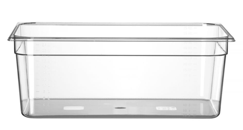 Kantine GN 1/1 polykarbonat, HENDI, Profi Line, GN 1/1, 24L, Transparent, 530x325x(H)200mm GN Kantiner 2