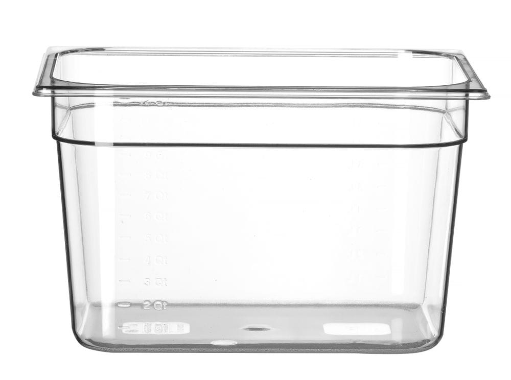 Kantine GN 1/2 polykarbonat, HENDI, Profi Line, GN 1/2, 12,5L, Transparent, 325x265x(H)200mm GN Kantiner 2