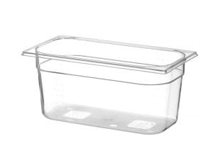 Kantine GN 1/3 polykarbonat, HENDI, Profi Line, GN 1/3, 5,7L, Transparent, 325x176x(H)150mm GN Kantiner 2
