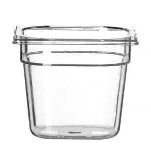 Kantine GN 1/6 polykarbonat, HENDI, Profi Line, GN 1/6, 2,4L, Transparent, 176x162x(H)150mm GN Kantiner