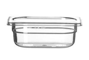 Kantine GN 1/9 polykarbonat, HENDI, Profi Line, GN 1/9, 0,6L, Transparent, 176x108x(H)65mm GN Kantiner