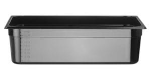 Kantine GN 1/1 svart polykarbonat, HENDI, Profi Line, GN 1/1, 21L, Svart, 530x325x(H)150mm GN Kantiner