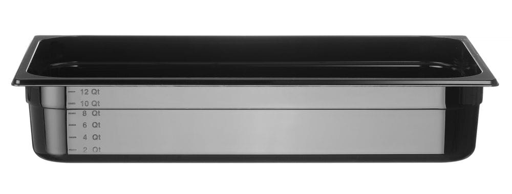 Kantine GN 1/1 svart polykarbonat, HENDI, Profi Line, GN 1/1, 14L, Svart, 530x325x(H)100mm GN Kantiner 2