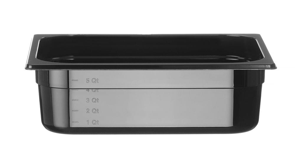 Kantine GN 1/2 svart polykarbonat, HENDI, Profi Line, GN 1/2, 6,5L, Svart, 325x265x(H)100mm GN Kantiner 2