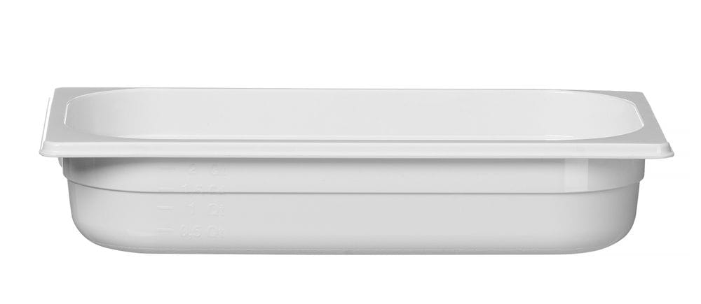 Kantine GN 1/3 hvit polykarbonat, HENDI, GN 1/3, 2,5L, Hvit, 325x176x(H)65mm GN Kantiner 2