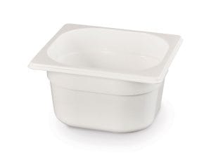 Kantine GN 1/6 hvit polykarbonat, HENDI, GN 1/6, 1,6L, Hvit, 176x162x(H)100mm GN Kantiner