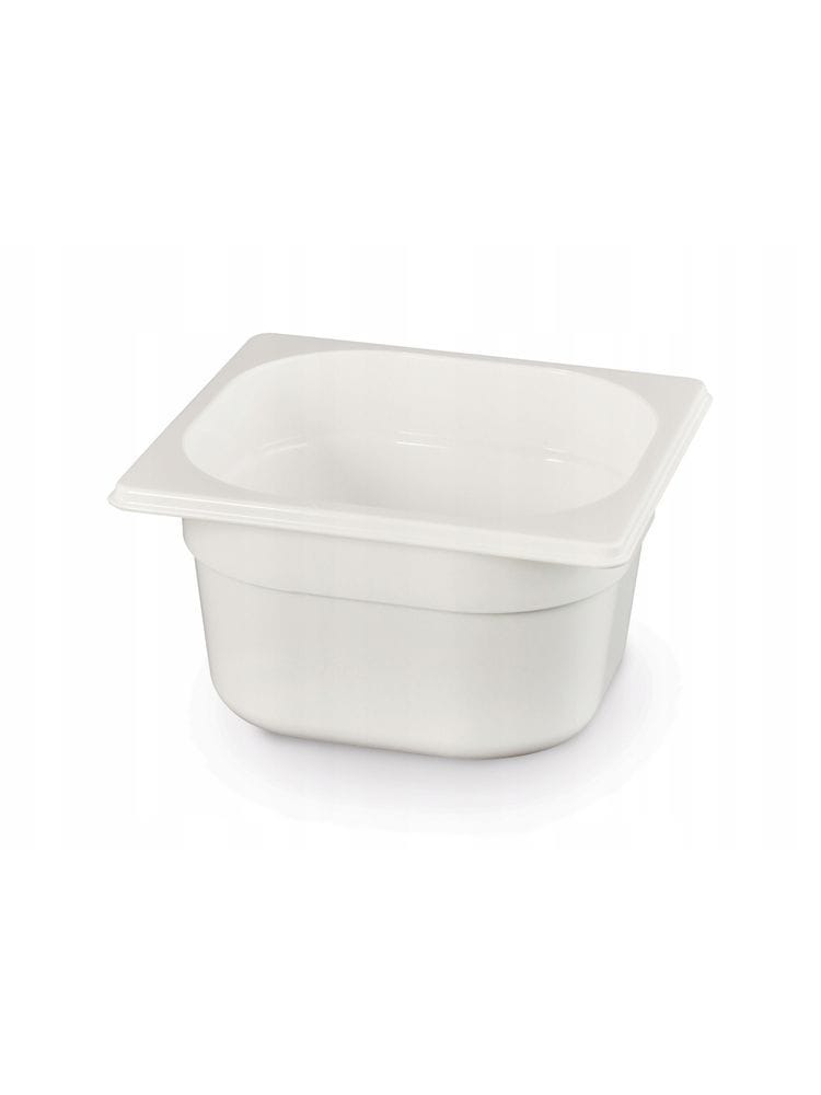 Kantine GN 1/6 hvit polykarbonat, HENDI, GN 1/6, 1L, hvit, 176x162x(H)65mm GN Kantiner 2